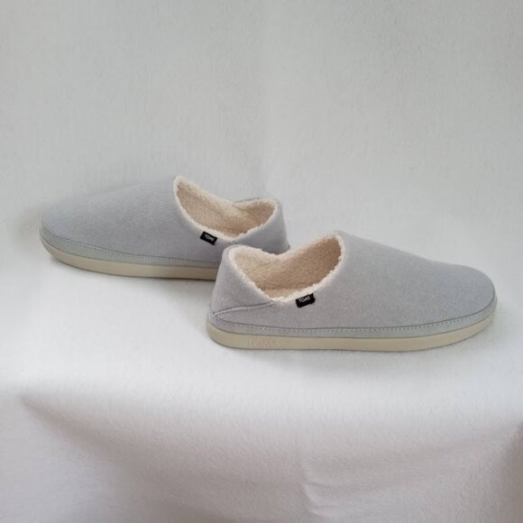 TOMS Women's "Ezra" Mid Grey REPRIEVE Two Tone Felt Slipper/Shoe Size 8 - Picture 8 of 9